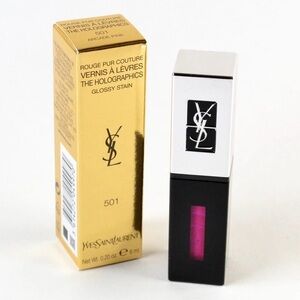 Rare! YSL The Holographics Lip Stain 501 ARCADE PINK 6mL - New in box!